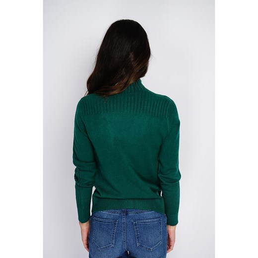 ASSUILI Sweter w kolorze ciemnozielonym 38 okazja Limango Polska