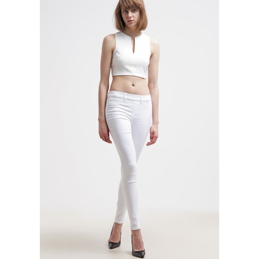 New Look Jeansy Slim fit white zalando  bez wzorów/nadruków