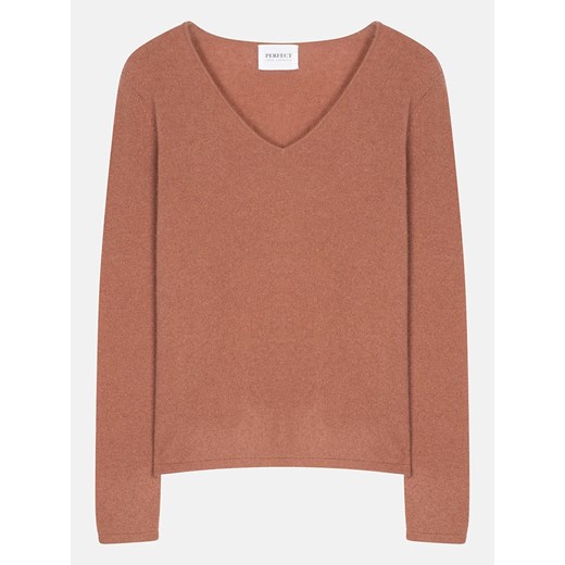 Perfect Cashmere Kaszmirowy sweter &quot;Shannon&quot; w kolorze pomarańczowym Perfect Cashmere L wyprzedaż Limango Polska