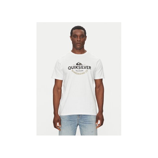 Quiksilver T-Shirt EQYZT08064 Biały Regular Fit Quiksilver S MODIVO
