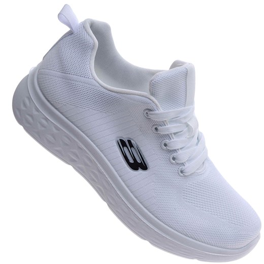 Białe wiązane buty sportowe /G2-3 17399 GF285/ ze sklepu Pantofelek24.pl w kategorii Trampki męskie - zdjęcie 179183532
