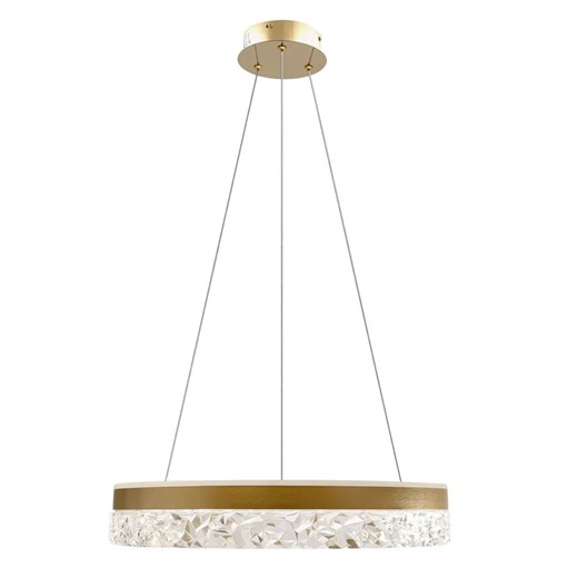 Złota lampa wisząca w stylu glamour - 3X M099 Tori ze sklepu Edinos.pl w kategorii Lampy sufitowe - zdjęcie 179183744