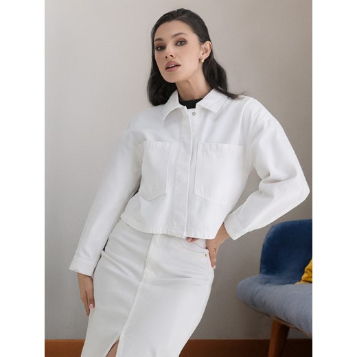 Sinsay - Katana jeansowa - biały Sinsay XXS Sinsay