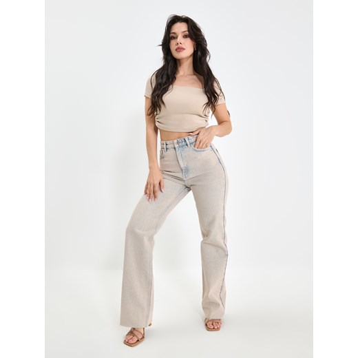 Jeansy damskie Sinsay bawełniane casual 