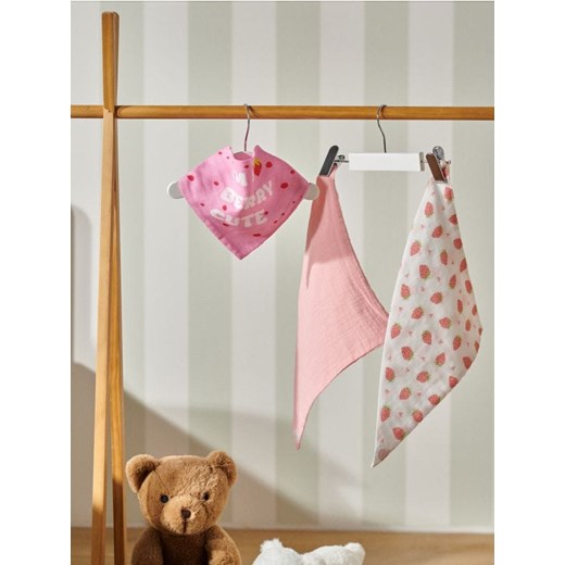 Sinsay - Śliniak 3 pack - różowy ze sklepu Sinsay w kategorii Śliniaki - zdjęcie 179185740