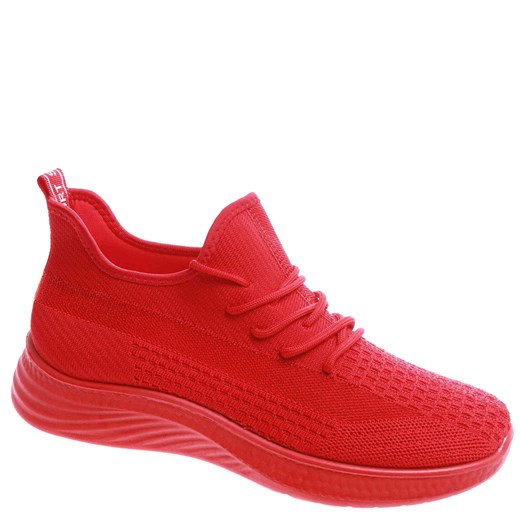 Wsuwane ażurowe czerwone męskie buty sportowe /A1-2 17394 GF285/ ze sklepu Pantofelek24.pl w kategorii Buty sportowe męskie - zdjęcie 179186171