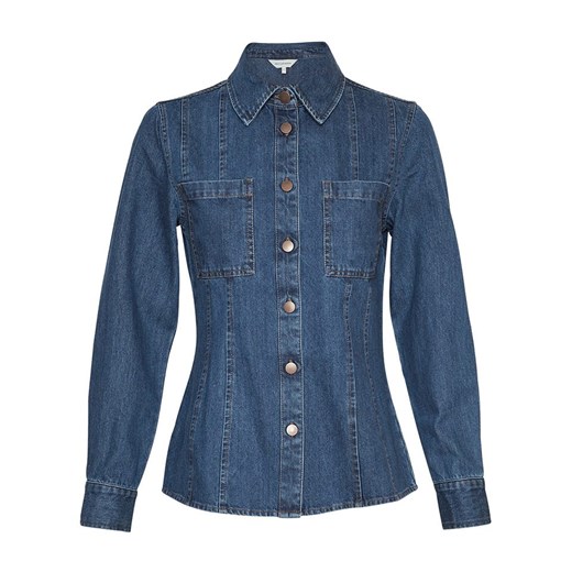 MOSS COPENHAGEN Koszula dżinsowa "Sophine Emma" w kolorze niebieskim - id: 16724972 - marki Moss Copenhagen - 179186192 MOSS COPENHAGEN Koszula dżinsowa "Sophine Emma" w kolorze niebieskim ze sklepu Limango Polska w kategorii Koszule damskie - zdjęcie 179186192