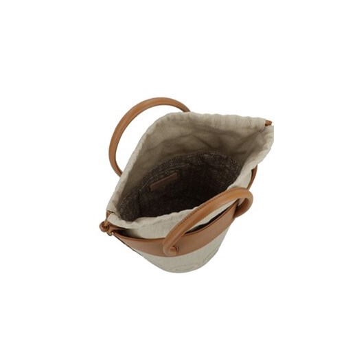 Shopper bag beżowa Coccinelle na ramię duża