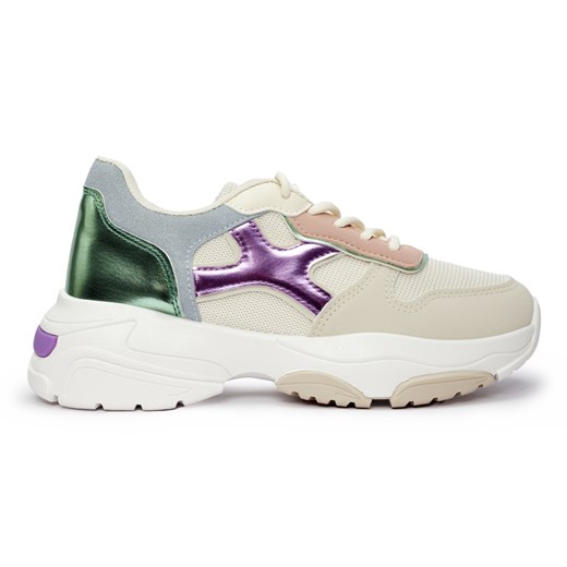 Seastar Sneakersy damskie wielokolorowe beżowy ze sklepu ButyModne.pl w kategorii Buty sportowe damskie - zdjęcie 179187464