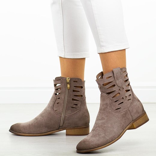 Botki Potocki zamszowe 