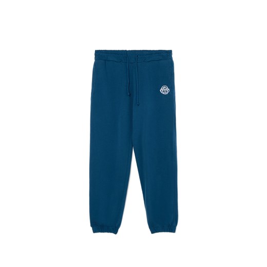 Cropp - Dresowe joggery z grubego materiału - zielony ze sklepu Cropp w kategorii Spodnie męskie - zdjęcie 179190033