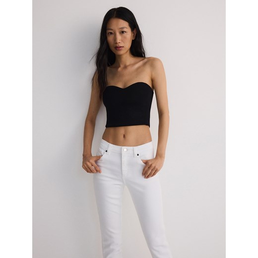 Reserved - Jeansy push up - biały Reserved 46 wyprzedaż Reserved