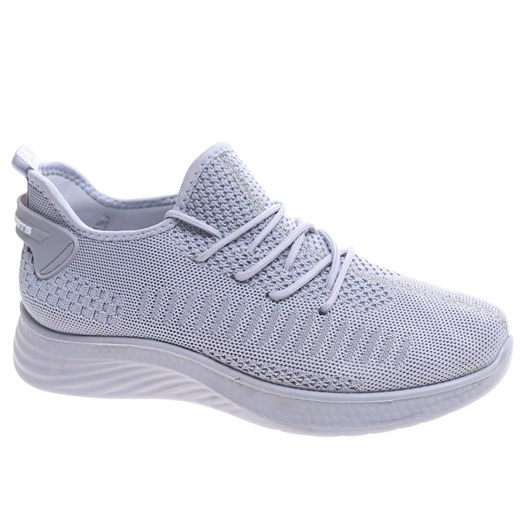 Wsuwane ażurowe szare męskie buty sportowe /G8-2 17396 GF285/ ze sklepu Pantofelek24.pl w kategorii Buty sportowe męskie - zdjęcie 179193941