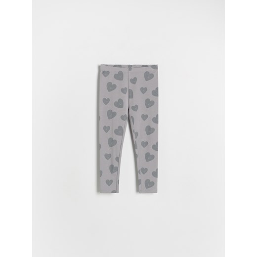 Reserved - Wzorzyste legginsy - jasnoszary Reserved 92 (1 okazyjna cena Reserved
