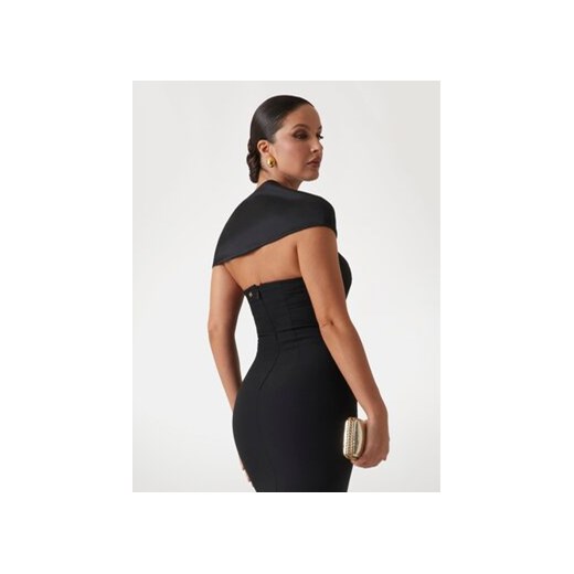 Sukienka Marciano Guess z okrągłym dekoltem elegancka z krótkim rękawem