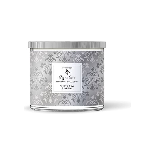 Woodbridge Świeca zapachowa &quot;White Tea &amp; Herbs&quot; - 410 g ze sklepu Limango Polska w kategorii Świece i dyfuzory - zdjęcie 179198533