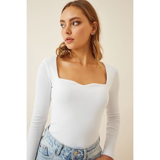 Happiness Istanbul Koszulka w kolorze białym Happiness Istanbul S/M Limango Polska okazja