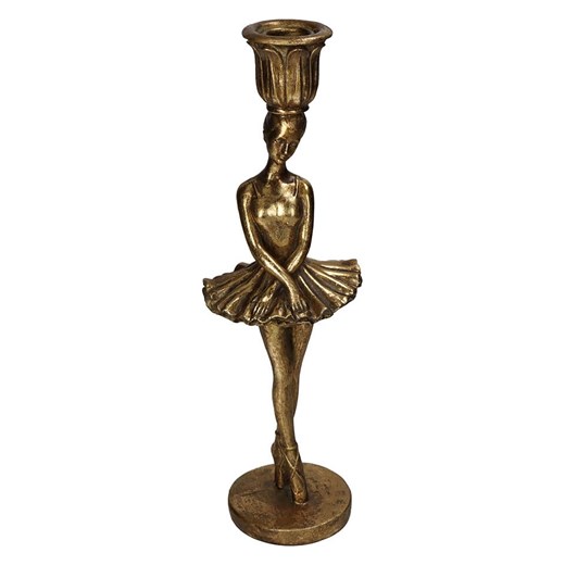 Kersten Świecznik &quot;Ballerina&quot; w kolorze złotym - 29 x Ø 9 cm ze sklepu Limango Polska w kategorii Świeczniki - zdjęcie 179200212