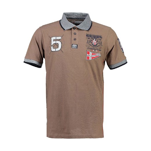 Geographical Norway Koszulka polo &quot;Kantibe&quot; w kolorze brązowym ze sklepu Limango Polska w kategorii T-shirty chłopięce - zdjęcie 179201542