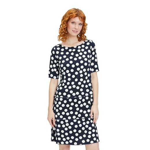 Sukienka BETTY BARCLAY wielokolorowa z krótkim rękawem mini 