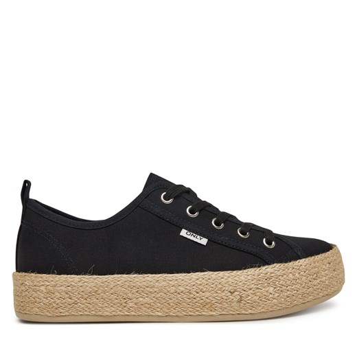 Espadryle damskie Only Shoes na platformie sznurowane z tkaniny casual