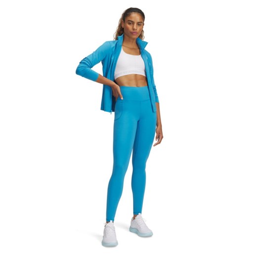 Damskie legginsy treningowe Under Armour Motion Legging Emea - niebieskie ze sklepu Sportstylestory.com w kategorii Spodnie damskie - zdjęcie 179203984