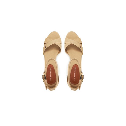Espadryle damskie Tommy Hilfiger z klamrą z tkaniny eleganckie