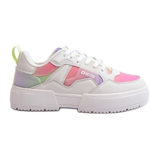 Sneakersy Damskie Big Star NN274359 Memory Foam System Multikolor białe ze sklepu ButyModne.pl w kategorii Buty sportowe damskie - zdjęcie 179205963