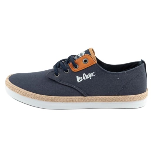 Buty Lee Cooper LCW-25-02-3251M trampki męskie granatowe niebieskie ze sklepu ButyModne.pl w kategorii Trampki męskie - zdjęcie 179205992