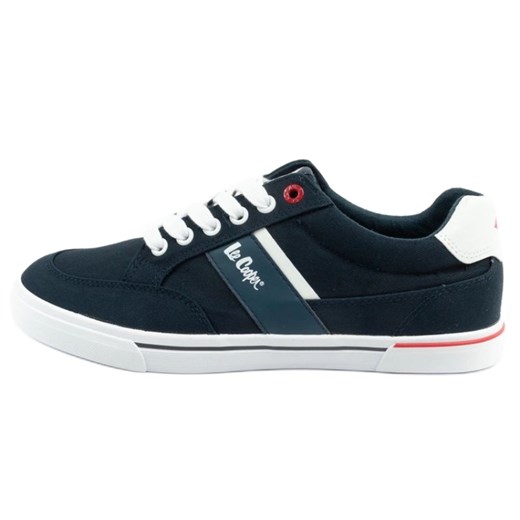 Buty Lee Cooper LCW-25-02-3245M  trampki męskie granatowe niebieskie ze sklepu ButyModne.pl w kategorii Trampki męskie - zdjęcie 179205993