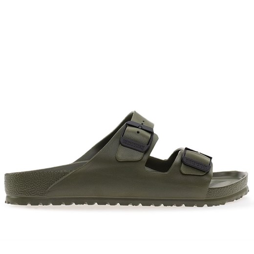 Klapki męskie Birkenstock Arizona Stealth Buckle 1029764 - zielone ze sklepu streetstyle24.pl w kategorii Klapki męskie - zdjęcie 179208232