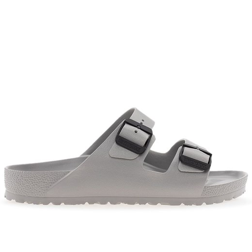 Klapki męskie Birkenstock Arizona Stealth Buckle 1029791 - szare ze sklepu streetstyle24.pl w kategorii Klapki męskie - zdjęcie 179208234