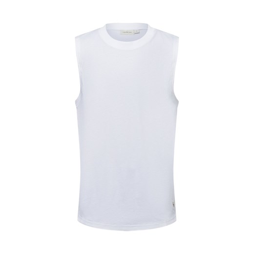Calvin Klein Jeans Tank top męski Mężczyźni Bawełna biały jednolity ze sklepu vangraaf w kategorii T-shirty męskie - zdjęcie 179209794