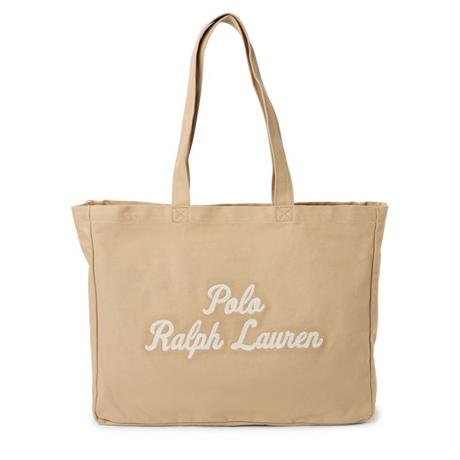 Polo Ralph Lauren Damski shopper Kobiety Bawełna melanżowy jednolity ze sklepu vangraaf w kategorii Torby Shopper bag - zdjęcie 179209894