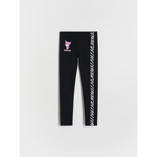 Reserved - Legginsy Kuromi - czarny ze sklepu Reserved w kategorii Spodnie dziewczęce - zdjęcie 179210010