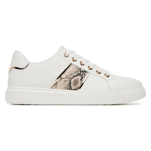 Buty sportowe damskie DeeZee sneakersy białe wiązane 