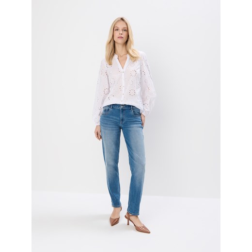 Mohito - Jeansy boyfriend - niebieski ze sklepu Mohito w kategorii Jeansy damskie - zdjęcie 179210543