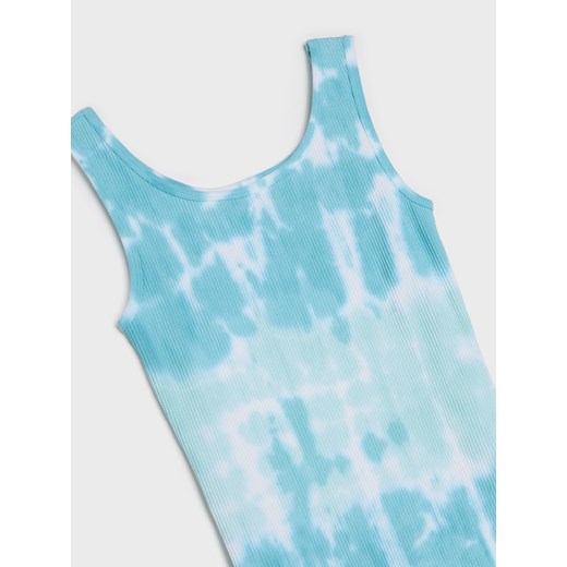 Sinsay - Sukienka z prążkowanej dzianiny tie-dye - wielobarwny Sinsay 146 Sinsay