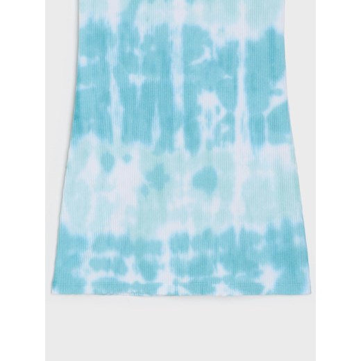Sinsay - Sukienka z prążkowanej dzianiny tie-dye - wielobarwny Sinsay 146 Sinsay