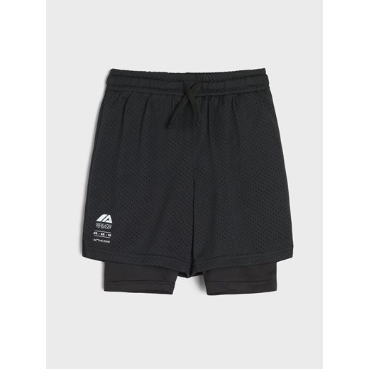 Sinsay - Szorty Active - czarny Sinsay 134 Sinsay