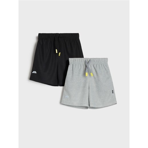 Sinsay - Szorty 2 pack Active - czarny ze sklepu Sinsay w kategorii Spodenki chłopięce - zdjęcie 179212941