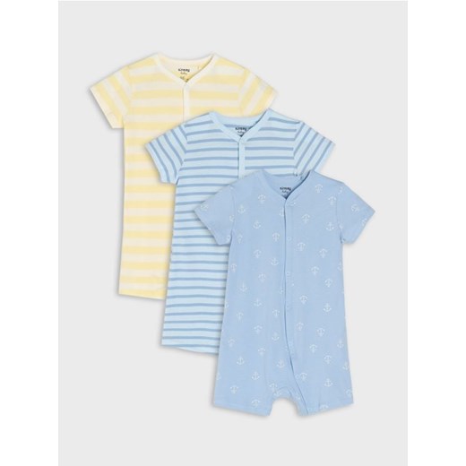Sinsay - Rampersy 3 pack - kremowy ze sklepu Sinsay w kategorii Odzież dla niemowląt - zdjęcie 179212961