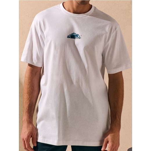 Sinsay - Koszulka z nadrukiem - biały ze sklepu Sinsay w kategorii T-shirty męskie - zdjęcie 179213050