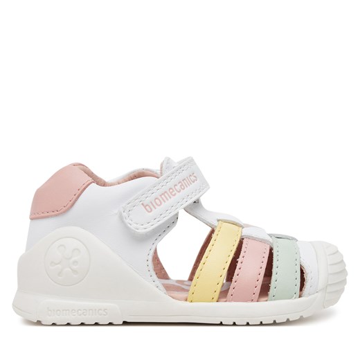Sandały dziecięce białe BIOMECANICS na rzepy 