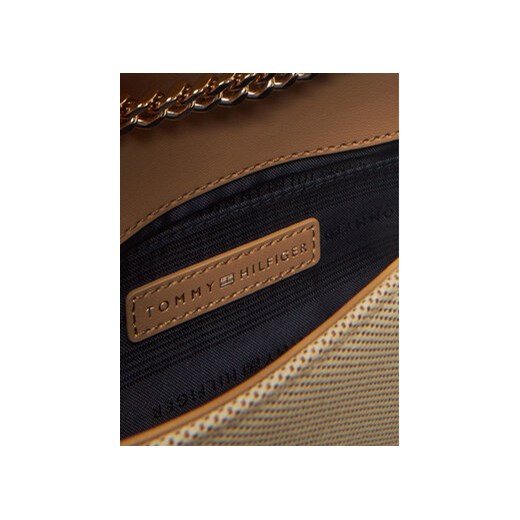 Tommy Hilfiger Torebka Th Heritage Mini Crossver Canvas AW0AW17621 Beżowy Tommy Hilfiger uniwersalny MODIVO