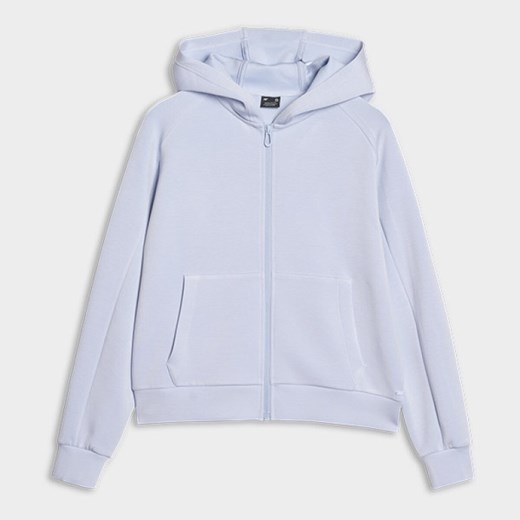 Damska bluza dresowa rozpinana z kapturem 4F 4FWSS25TSWSF1577 - niebieska XL Sportstylestory.com
