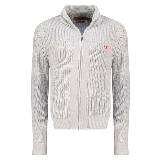 Geographical Norway Kardigan &quot;Flexible&quot; w kolorze szarym ze sklepu Limango Polska w kategorii Swetry damskie - zdjęcie 179217372