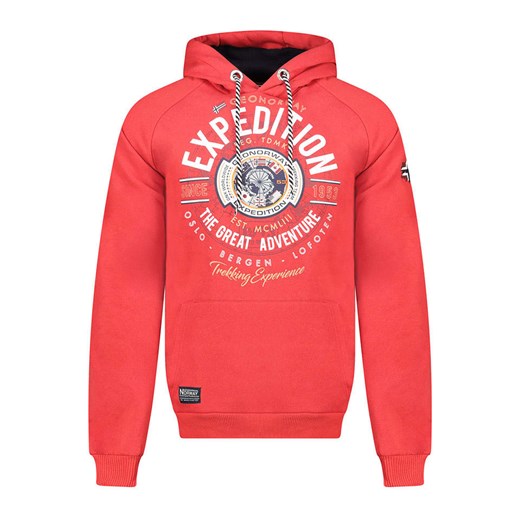 Geographical Norway Bluza &quot;Galdemar&quot; w kolorze czerwonym ze sklepu Limango Polska w kategorii Bluzy męskie - zdjęcie 179217424