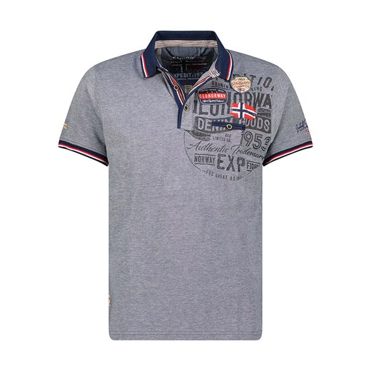 Geographical Norway Koszulka polo &quot;Kollower&quot; w kolorze niebieskim ze sklepu Limango Polska w kategorii T-shirty chłopięce - zdjęcie 179217583