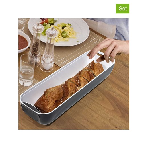 COOK CONCEPT 3-częściowy zestaw w kolorze szaro-brązowym do chleba ze sklepu Limango Polska w kategorii Deski - zdjęcie 179217852